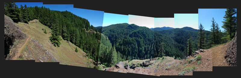 My poor job at stitching canyon view panorama