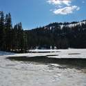 Wapiki Lake is beautiful in snow