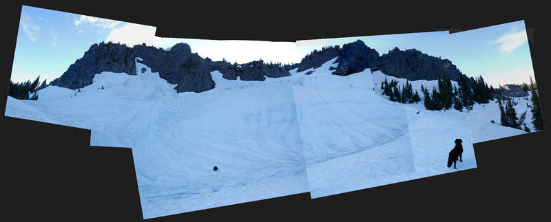 Snow bowl under Lemei Rock
