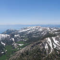 The view from the top looking toward Lake Tahoe