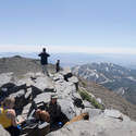 Hikers enjoying the summit