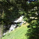 Waterfalls on Adam Creek along the hike up to Ice Lake