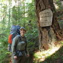Me at the Buckhorn Wilderness entrance