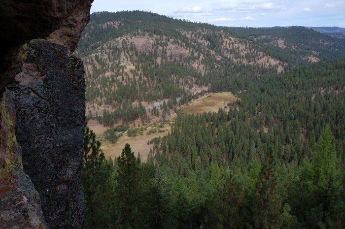 View east from the base of Steins Pillar