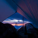 View from my sleeping bag in the morning