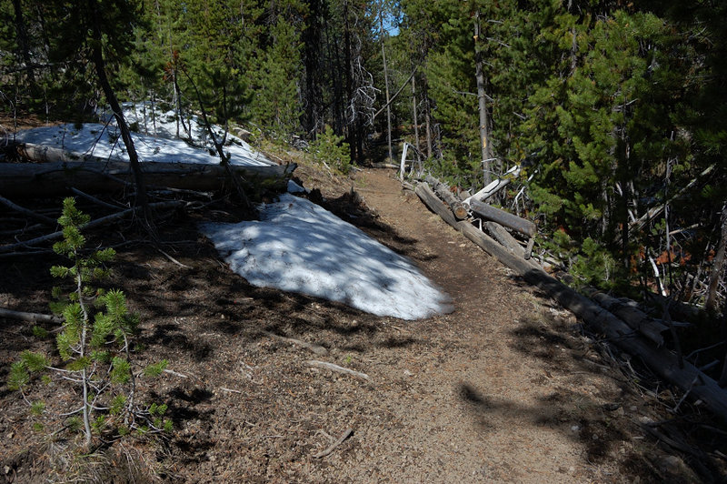 There were still a few snow patches