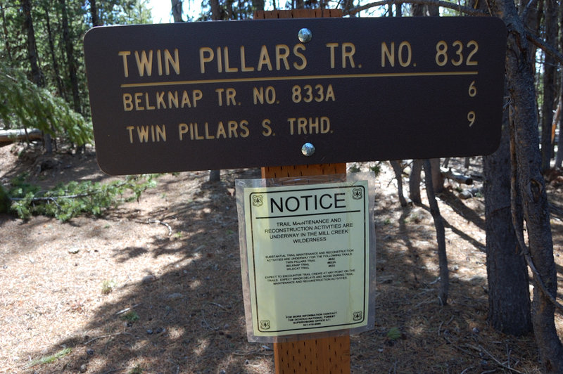 Last year I took a wrong trail at some point and missed N Twin Pillars trailhead by about half mile. This time the trail was easy to follow.