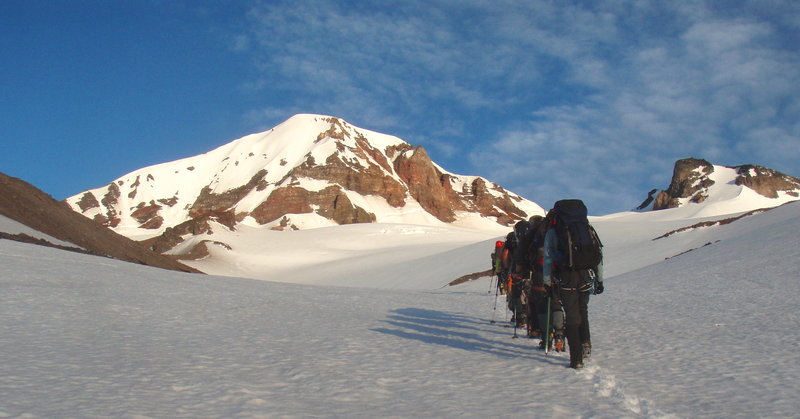 approach on Hayden Glacier
