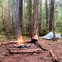 Camp on night three. Finally real camping.
