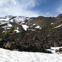 Lava fields nearing Monitor Ridge