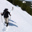 Our turnaround point as the snow became too deep, even for my snowshoes!  